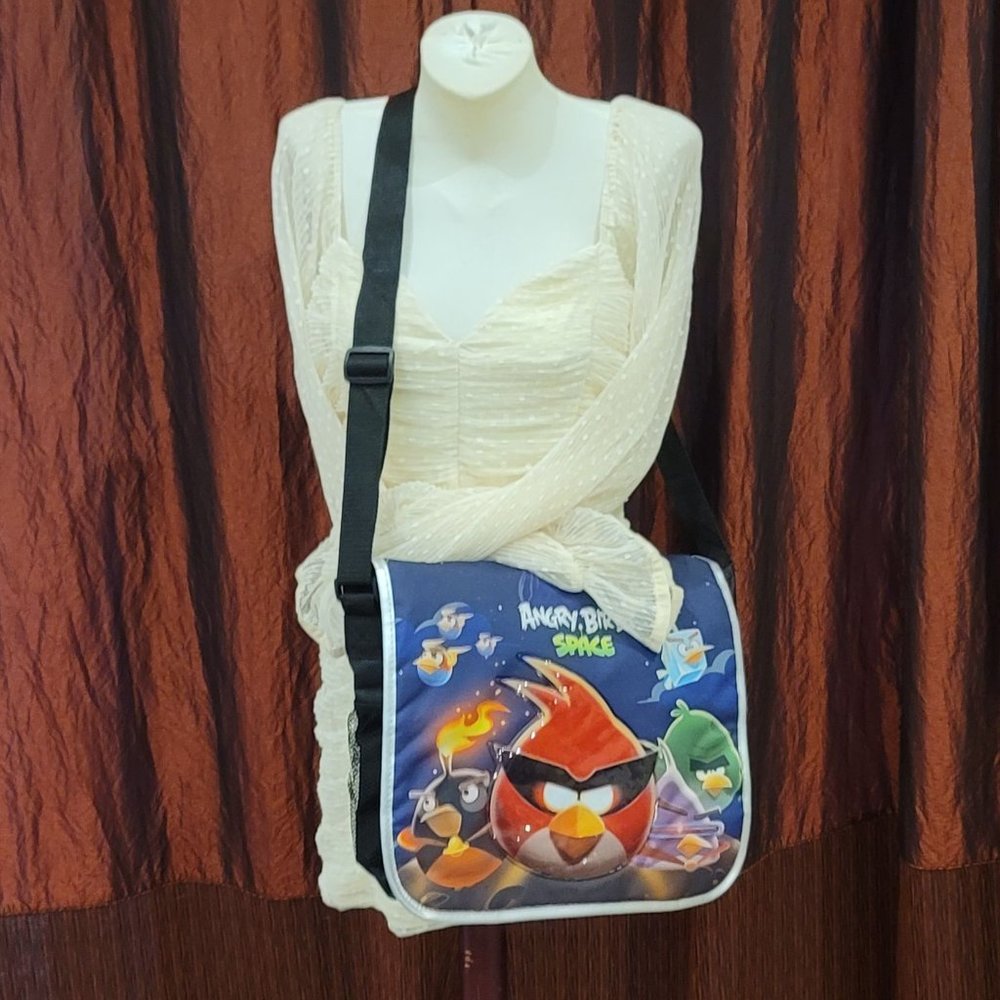 NWT Angry Birds In Space Messenger School Bag